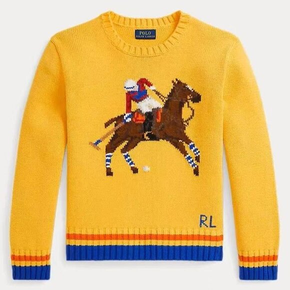 Polo Ralph Lauren Sweaters - Polo Ralph Lauren Colorful Polo Wool Knit Sweater